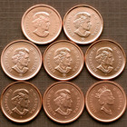             Canada Set Of The Rarest Modern 1 Cent Uncirculated  2006p Not Included 