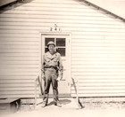 Vintage Old Antique Photo Picture Military Man Soldier Uniform Hat Barracks 1945