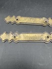 4 Vintage Kbc Keeler Brass Co  Backplates Ornate Plate For Cabinet Drawer Pulls