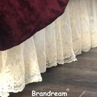 Lace Bed Skirt Boho Bohemian Girl Baby Nursery Crib Bed Skirt Dust Ruffle -