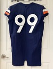 Nike Virginia Uva Cavaliers  99 Game Used Blue Football Jersey Size 46 Line  4