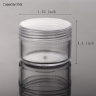 100 Count Refillable Sample Containers With Lids Cosmetic Jars 15 Gram Empty    