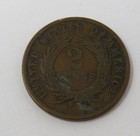   02 1868 Two Cent Piece Original United States Two Cent Shield Coin  2 Cents