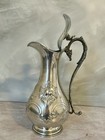 Antique Silver Plated Engraved Wine water Ewer Jug Marked 5  1844  Hs  Victorian