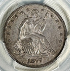 Us 1877 S Seated Liberty Half Dollar Pcgs Xf 45 Better San Francisco Silver 50c