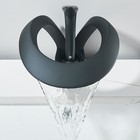Matte Black Bathroom Sink Faucet 1hole Single Handle Waterfall Vanity Mixer Taps