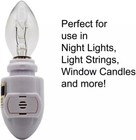 Pack Of 12 Pc Clear Night Light Bulbs Replacement 7 Watt C7 Base 120v