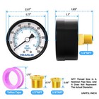 2-inch Well Pump Pressure Gauge 0-150 Psi With 1 4 1 2-inch Npt Bushing