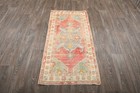 Vintage Terracotta Anatolian Area Rug 3x5 Wool Hand-knotted Living Room