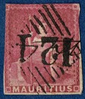  sto657  Mauritius 1859 Britannia Issue 9d  sg 29  Cancelled In Aden Rare    