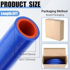 3 4  Id Silicone Heater Hose 5ft Roll  Coolant Radiator 3 4   5ft 1 Blue