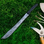 Handmade Damascus Machete Knife With Sheath full Tang Fixed Blade   Sword