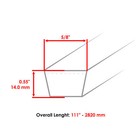 167108 48  Deck Belt For King Kutter Rfm-48 Rfm48 4  Fm Xb Finish Mower