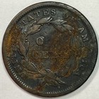 1842 Large Date Braided Hair Large Cent Very Fine Vf Coin  Details  20063