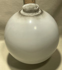 Vintage White Milk Glass Lightning Rod Ball