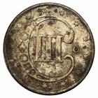 1851-o Three Cent Silver Trime 3cs Raw