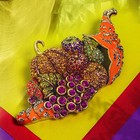 Heidi Daus Harvest Cornucopia Crystal Pin Brooch Swarovski Elements
