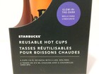 New Starbucks 2020 Halloween    glow In The Dark    16oz Reusable Hot Cups Lid Set