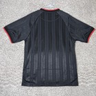Mitchell   Ness Nkfc Soccer Jersey Men   s Large Black Red Striped Crest Patch