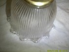 Vintage Ripple Pattern Ruffle Edge Clear Glass Light Lamp Shade