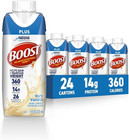 Boost Plus Complete Nutritional Drink  Chocolate  Vanilla 8 Fl Oz  pack Of 24     