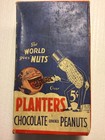 Vintage Rare Mr  Peanut Planters Chocolate Covered Peanuts Box