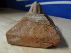 Antique Mongolian Tibetan Buddhist Handmade Votive Clay Stupa