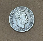 1 Dime 1883 Kingdom Of Hawaii Kalakaua