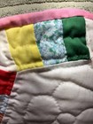 Vtg Hand Stitched 74x84 Patchwork Quilt