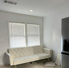 71  Velvet Futon Sofa Bed With 2 Pillows  Modern Convertible Sleeper Couch For 2