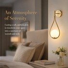 2 Pack 19   Led Wall Light Indoor Modern White Globe Glass Sconce Gold Fixture