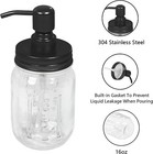 Mason Jar Bathroom Accessories Set Decorative Soap Dispenser   Toothbrush Holder