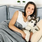 Waterproof Pet Throw 50 X 60 Inch Bed Couch Protect Furniture Dog Blanket Gray