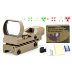 Tan Reflex Red green Dot Sight W  4 Reticles Metal Scope
