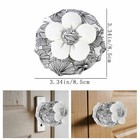 4 Pcs Cotton Door Knob Covers With Floral  3 34 Inch Round Knob Protector Wall 