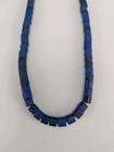 80 Beads - Antique Faceted Russian Blue Glass Trade Beads