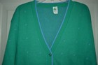Vintage Girl Scouts Of America Cardigan Sweater L 1980 s  Usa New Old Stock