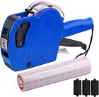 8 Digits Price Tag Gun With 5000 Sticker Labels And 4 Ink Refill Marker New