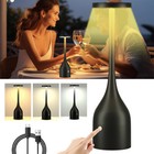 Cordless Led Touch Sensor Table Lamp Rechargeable Dimmable Bar Desk Night Light