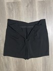 Du Jour High Waist Shorts Womens 12 Black Flat Front Dress Short V Front Casual