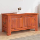Storage Chest With Lid Trunk Entryway Hallway Brown Solid Wood Acacia Vidaxl
