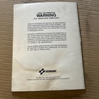 Original W schematics Bottom Of The Ninth Konami Arcade Video Game Owners Manual