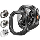 For Samsung Galaxy Watch Ultra 47mm Full Cover Hard Pc Case Silicone Steel Band