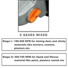 Maxxt 13a Single Paddle Mixer Concrete Mortar Mixer  5 8  Keyed Chuck Soft Start