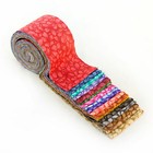2 5 Inch Awesome Blossoms Jelly Roll 100  Cotton Fabric Quilting Strips 17 Piece