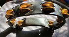 Rhythmtech Tambourine Black brass Jingles Usa  Free Shipping