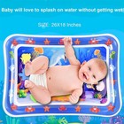Tummy Time Water Mat Inflatable Baby Water Play Mat For 3 6 9 Months Newborn Gir