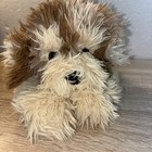 Fao Schwarz Brown   White Fuzzy Puppy Dog Plush Stuffed Animal Toy 2025