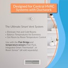 Flair Smart Vent 4x12  white   Ac Vent Cover For Floors  Walls And Ceilings 