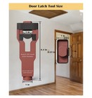 Door Latch Mortise Tool Kit For Wood Doors 1-3 8    1-3 4    Install Guide